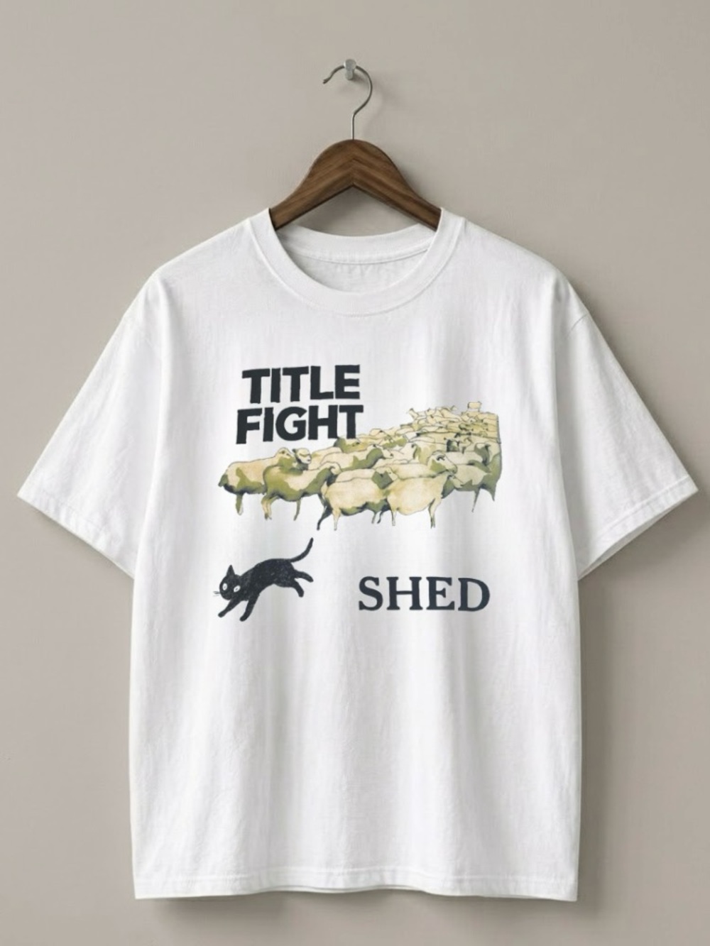 Title Fight Sed Cat Graphic Indie Rock style tee